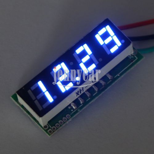 Small 0.28&#034;Panel Voltmeter DC 0-33V Car/Motor Blue LED Digital Voltage Gauge 12V