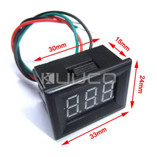 Blue LED Power Monitor  DC 0-100V Panel Meter Digital Voltmeter