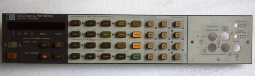 Front Panel  for  HP 3456A Digital Voltmeter