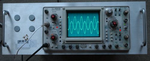 TEKTRONIX 465B 100MHz Two Channel Oscilloscope Rack Mount,Two Probe, Power Cord