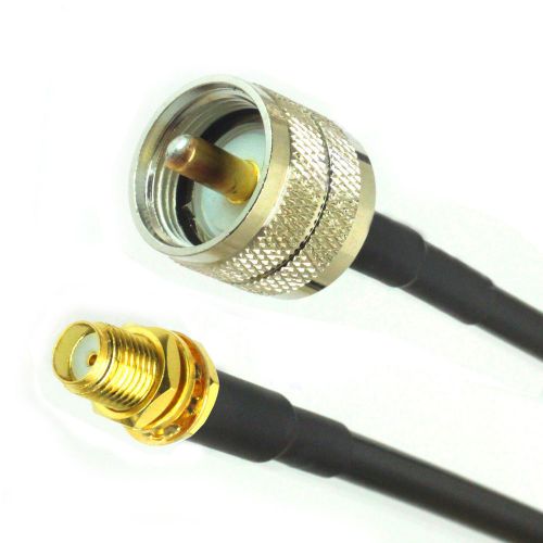 10PCS SMA female TO UHF male Plug bulkhead RG58 cable jumper pigtail 50cm cables