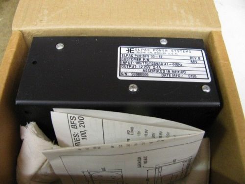 Elpac Power Supply BFS 30 - 12