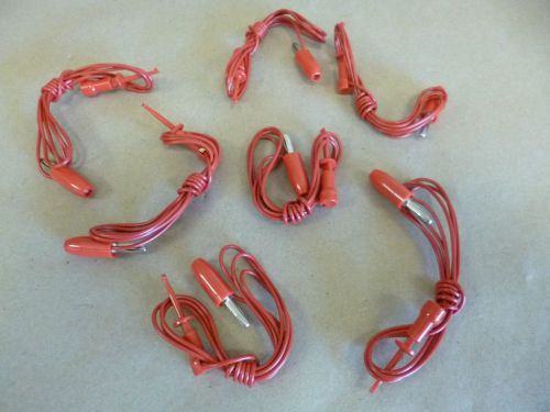 TEKTEST E-Z HOOK TEST LEAD 201XM RED , (7pcs)