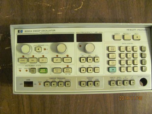 HP/Agilent 8350B SWEEP OSCILLATOR Faceplate