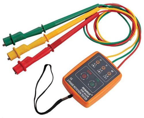 3 Phase Rotation Tester Indicator Detector Meter Digital phase meter SM852B