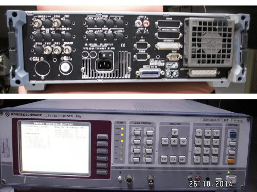 Rohde and Schwarz EFA TV Television Test Receiver 2067.3004.78