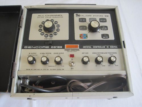 Vintage SENCORE CG169 All Channel DELUXE COLOR GENERATOR COLOR KING IV