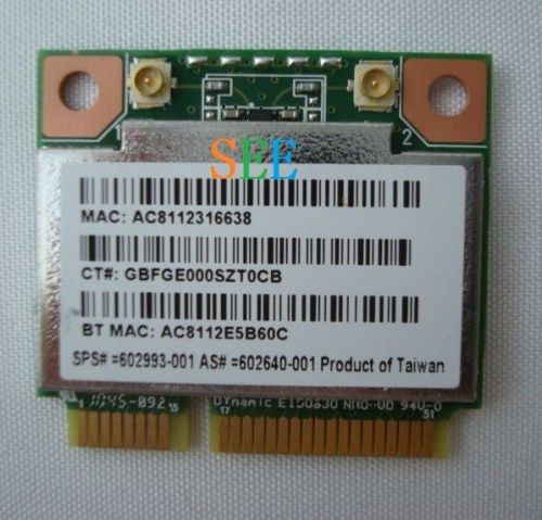 HP G62 CQ62 DV6 DM4 RTL8188CEB8 Wireless WIFI WLAN card BlueTooth BT 602993-001