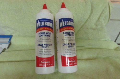 2 Bottles Of Weldbond 21 fl oz