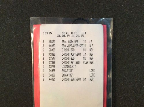 Cat pump seal kit -ht #33915 models 230, 240, 270, 231, 241 &amp; 271 for sale