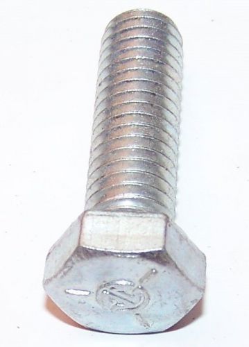 50 qty-nc gr5 hex head bolt 3/8-16x1 zp(5465) for sale