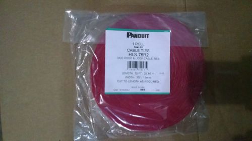 PANDUIT | HLS-75R2 | Hook And Loop Roll, 75&#039;L (22.9m), .75&#034;W (19.1mm) NEW in bag