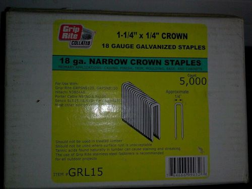 1-1/4&#034; narrow staple prime pneumatic grl15 trim,moulding, base,casing,finish.