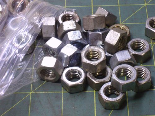 Hex nuts 1/2-13 3/4 across flat x 7/16 thick qty 44 #51881 for sale