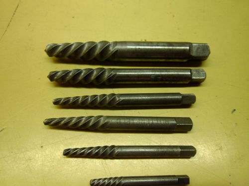 SCREW EXTRACTORS 1/4 - 3/4 (6 PCS) #1962