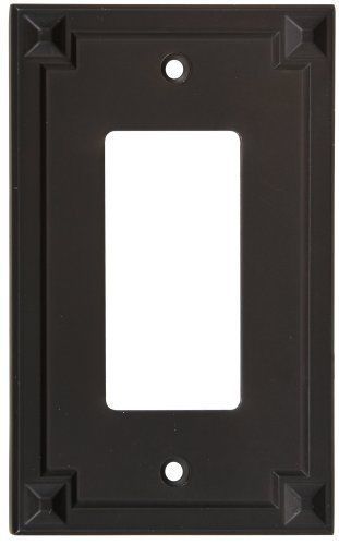 NEW Stanley Hardware V8064 Prairie Single GFCI Plate in Oil Rubbed Bronze