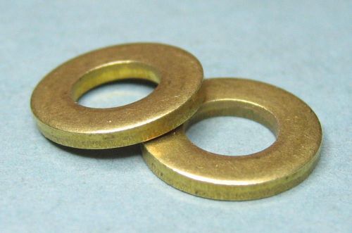 50 - Pieces Brass 1/4&#034; Flat Washer