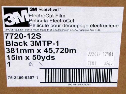 ^^3m scotchcal electro cut marking  sign - black 15&#034;x50yds -  (#7) for sale