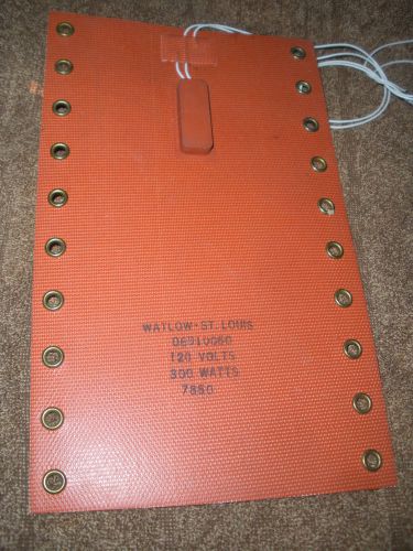 Watlow 7850 Rubber Heater 120v/300w - new 6&#034;x10&#034; with eyelets