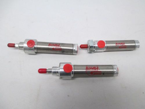 LOT 3 BIMBA ASSORTED MRS-041.125-D 041-D 3/4IN PNEUMATIC CYLINDER D289719