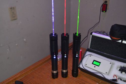 Multi-Color .RED,GREEN,BLUE, portable Laser Set w/Laser Bee II power meter
