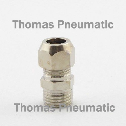 Lot5 nickel plated brass swagelok pipe 10mm-3/8&#034;bspt threaded straight connector for sale