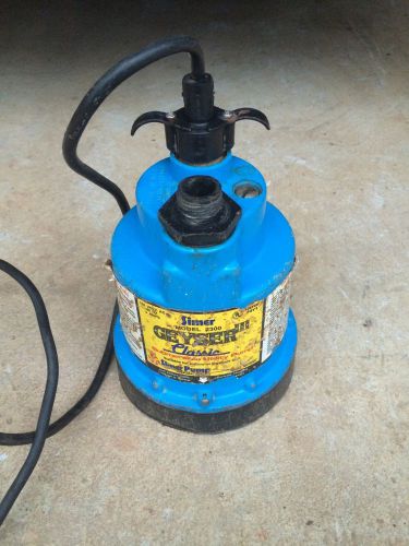 Model 2300 Simer Geyser III Classic Submersible Utility Pump