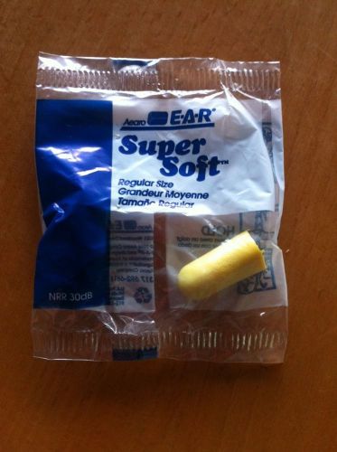 Aearo e-a-r super soft ear plug - foam - 200/ box - yellow nrr 30db for sale