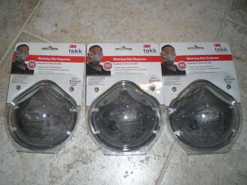 3M Workshop Odor Respirator 8247HA1 Lot of 3