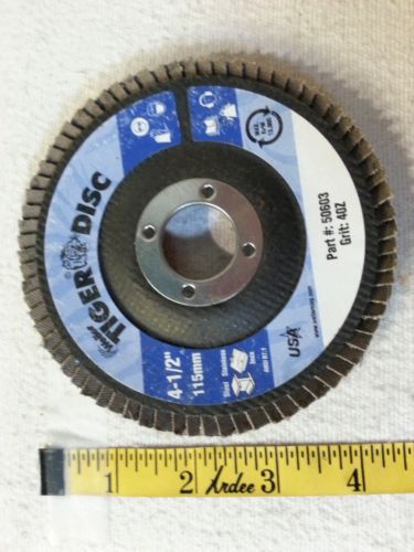 WEILER 50603 4 1/2&#034; 115MM TIGER DISC FLAP DISC 40Z GRIT