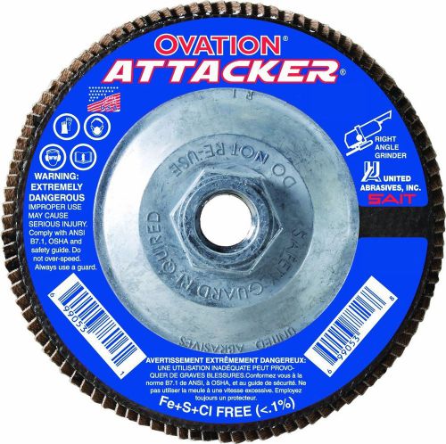 New sait 76339 ovation attacker flap disc, 5 x 5/8-11 z 80x, 10 pack for sale