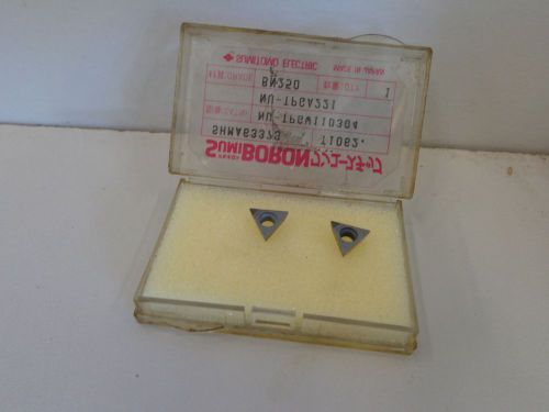 2 SUMITOMO CUBIC BORON NITRIDE INSERTS TPGA221 BN250