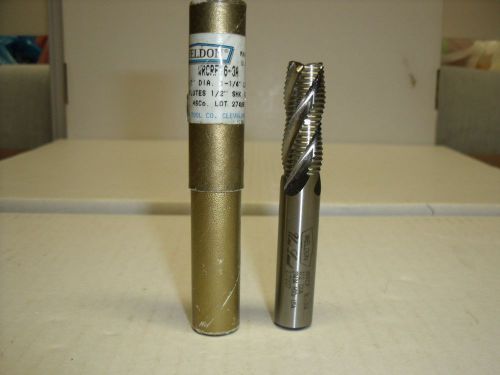 1/2&#034; x 1/2&#034; x 1-1/4&#034; x 3-1/4&#034; Cobalt 4FL Weldon Tool Fine Rougher End Mill - E57