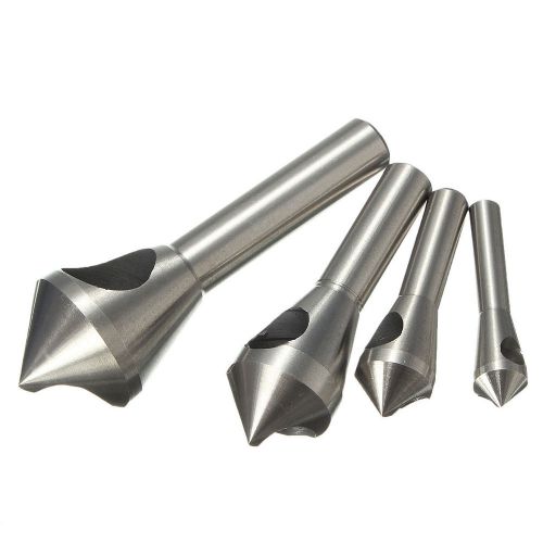 4pcs countersink bit set deburring hand tools set for cutting through metal wood for sale