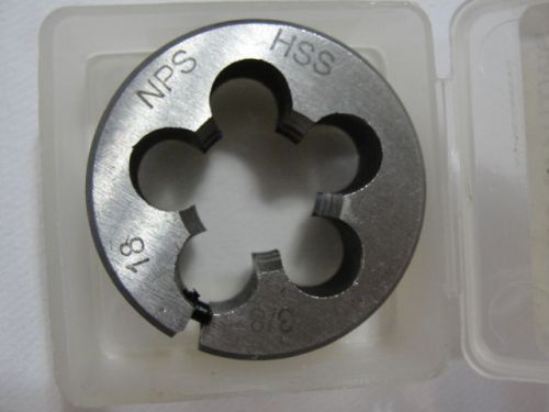 DWTH112-38NPS 3/8&#034; NPS 1-1/2&#034; HSS Round Adjustable die