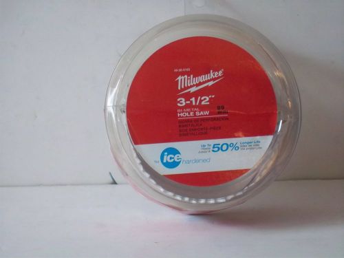 New! milwaukee 49-56-0193 3-1/2 bi metal ice hardened hole saw for sale