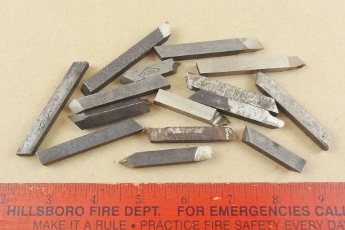 NICE LOT OF 15 METAL 5/16&#034; CUTTING TOOL BITS 4 ATLAS CRAFTSMAN SOUTH BEND LATHE