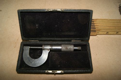 VINTAGE L.S. STARRETT No. 113 MICROMETER - EXCELLENT CONDITION