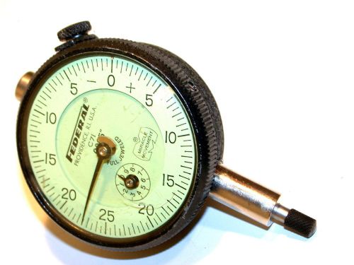 Federal large dial .0005&#034; indicator model c7i -free shipping for sale