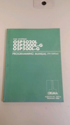 Okuma CNC Systems OSP5020L OSP500L-G Programming Manual 7th Edition 3277-E