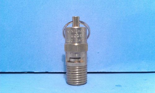 Air Compressor Pressure Relief Valve 140 PSI 1/4 Inch Male NPT ASME Certified