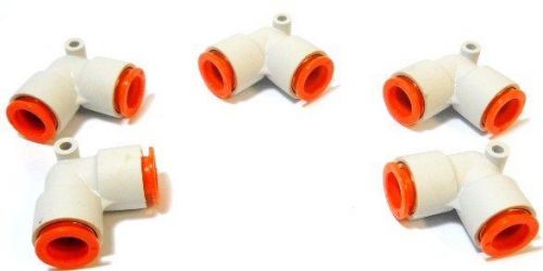 LOT OF 5 SMC FITTINGS KQ2L13 CONNECTION ELBOW 1/2&#034; PORT
