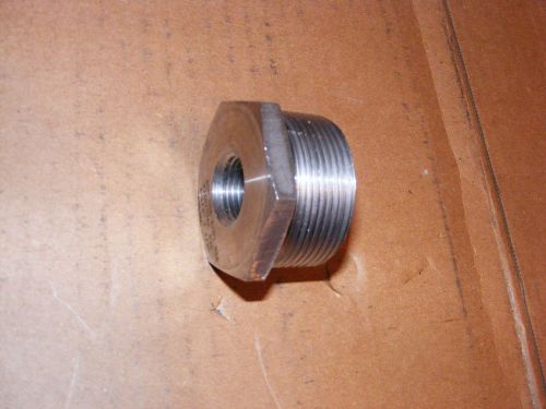 1 1/2&#034; NPT X 1/2&#034; NPT 316 SS BUSHING- NEW