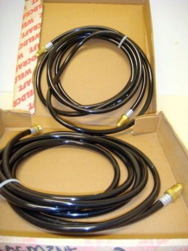 Lot of 2 Weldcraft HD Vinyl Water Hoses, 12.5 Feet