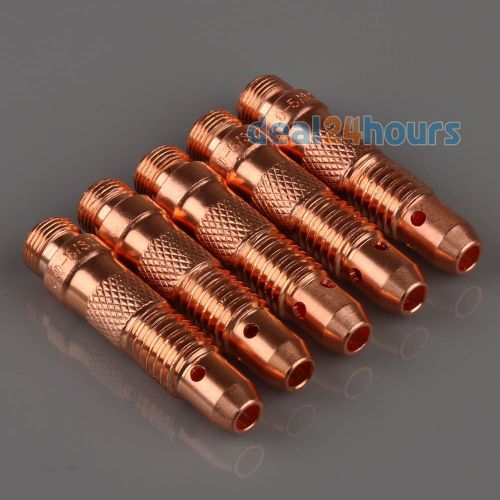 5pcs TIG Torch Welding Collet Body Model 4.0*47mm PTA &amp; WP 17,18 &amp; 26