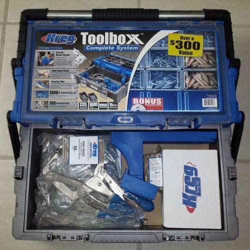 Kreg KTC5500 Toolboxx Complete System K4, Kreg Jig Mini, Micro Pocket guide MORE