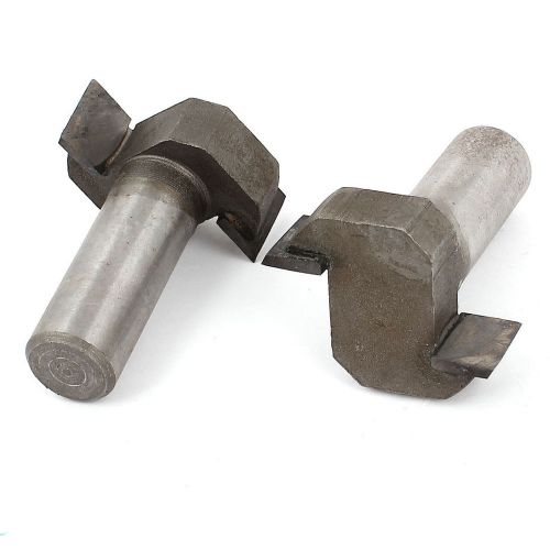 Woodworking 1/2&#034; x 1/2&#034; t type slot undercut router bit cutting tool 2pcs for sale