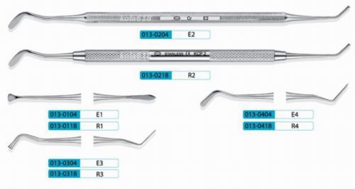 1 PC KangQiao Dental Instrument Cement Pluggers E1 (eight-angle handle)