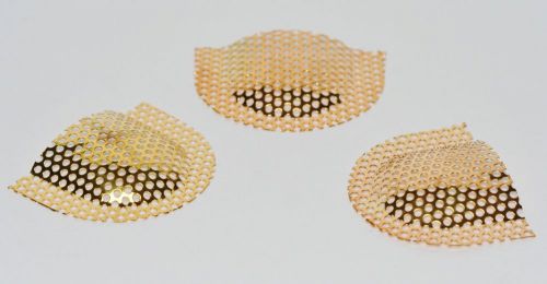 Dental Lab Grid Strengtheners Reinforcement Mesh 10 Pcs Gold Plated Upper