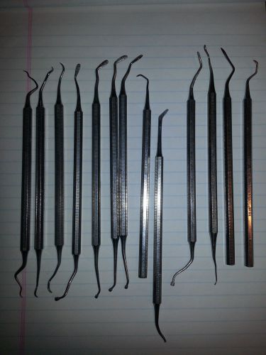 13-PIECE LOT DENTAL INSTRUMENTS SERMA STAINLESS JAPAN